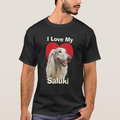I Love My Saluki Puppy Dog T-Shirt