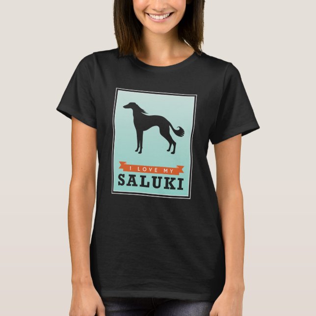 I Love My Saluki Shirt (Front)