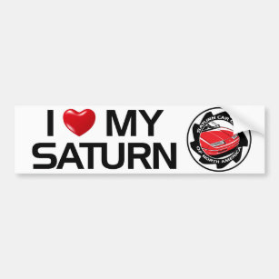 I Love My Saturn SCCNA Bumper Sticker