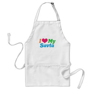 I Love My Savta Adult Apron