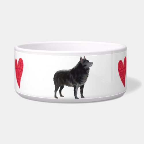 I Love my Schipperke Bowl