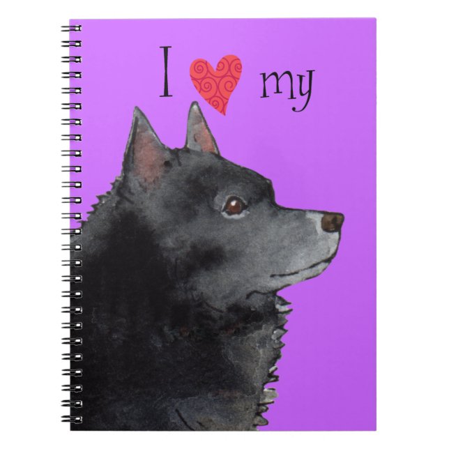 I Love my Schipperke Notebook (Front)