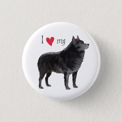 I Love my Schipperke Pinback Button