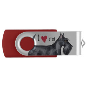 I Love my Scottie Flash Drive