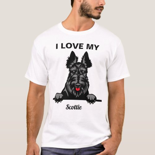 I Love My Scottie T_Shirt