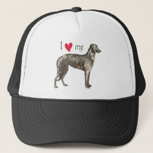 I Love my Scottish Deerhound Trucker Hat
