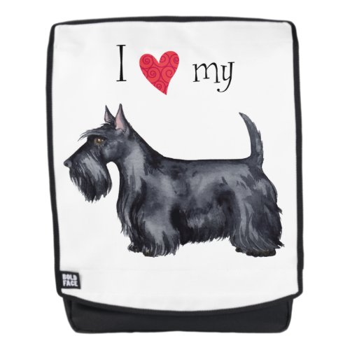 I Love my Scottish Terrier Backpack