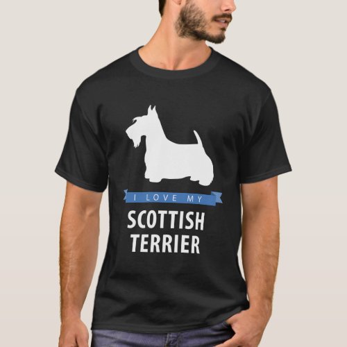 I Love My Scottish Terrier T_Shirt