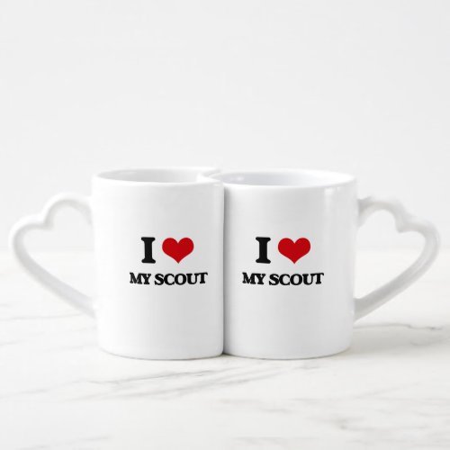 I Love My Scout Coffee Mug Set