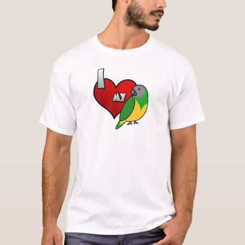I Love my Senegal Parrot T_Shirt