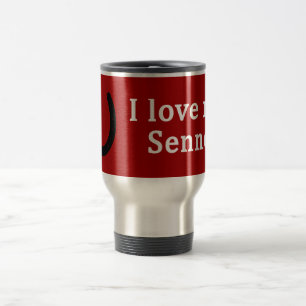 I Love My Senner Horse Travel Mug