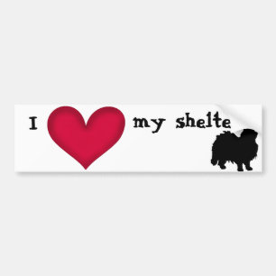 I love my shelter cat bumper sticker