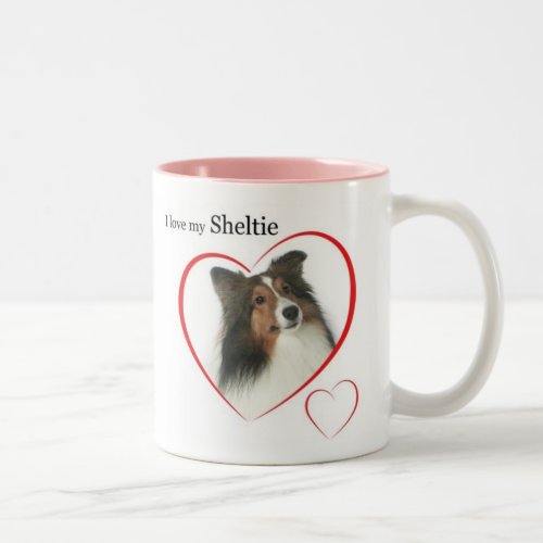 I Love my Sheltie 2 Two_Tone Coffee Mug