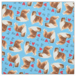 I Love my Sheltie Fabric