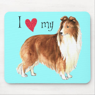 I Love my Sheltie Mouse Pad