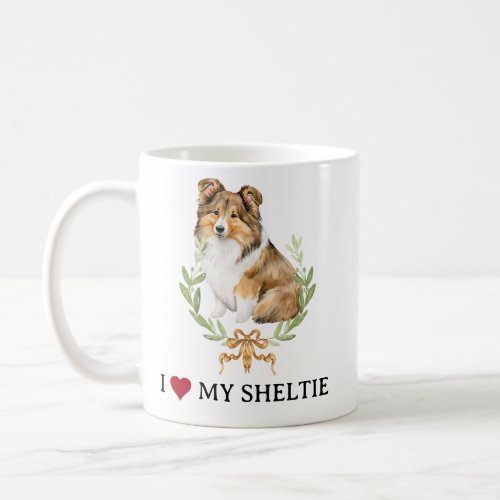 I Love My Sheltie  Shetland Sheepdog Coffee Mug
