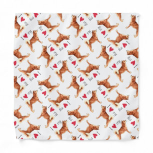 I Love my Shiba Inu Bandana