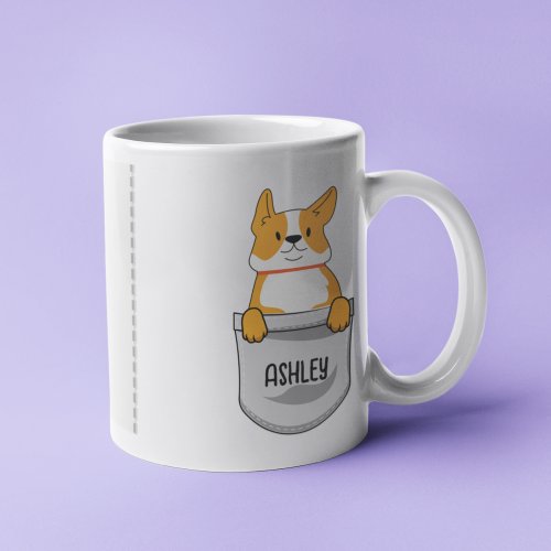 I Love My Shiba Inu Dog Pet Glowing Heart Coffee Mug