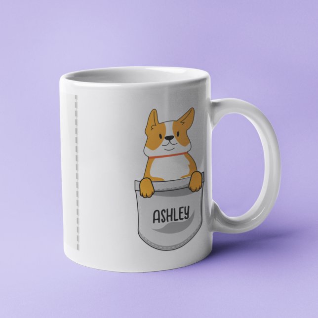 I Love My Shiba Inu Dog Pet Glowing Heart Coffee Mug (Creator Uploaded)