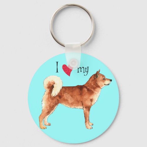 I Love my Shiba Inu Keychain