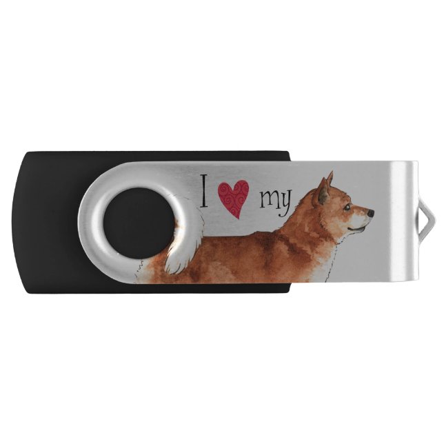 I Love my Shiba Inu USB Flash Drive (Front)