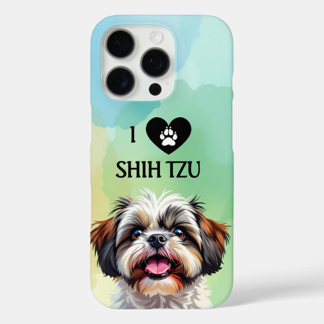 I Love My Shih Tzu Puppy Dog  Case-Mate iPhone Case (Back)