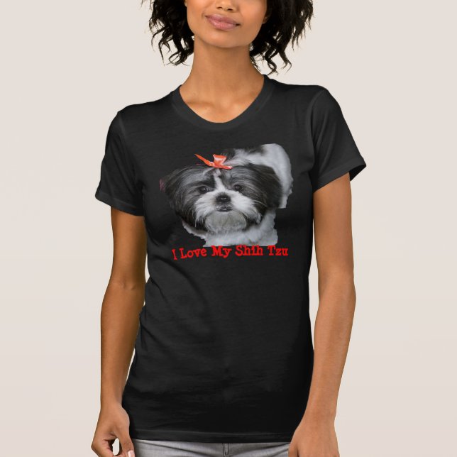 I Love My Shih Tzu T-Shirt (Front)