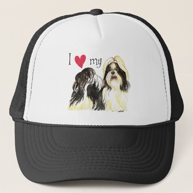 I Love my Shih Tzu Trucker Hat (Front)