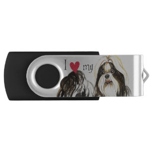 I Love my Shih Tzu USB Flash Drive