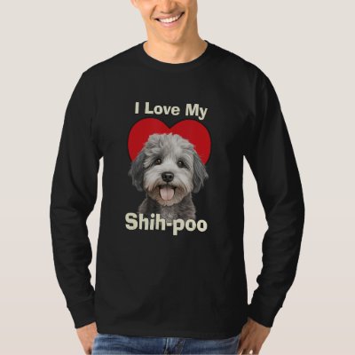 I Love My Shihpoo Shih-poo Puppy Dog T-Shirt