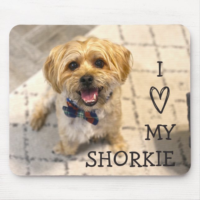 I Love My Shorkie | Full Photo Mouse Pad (Front)