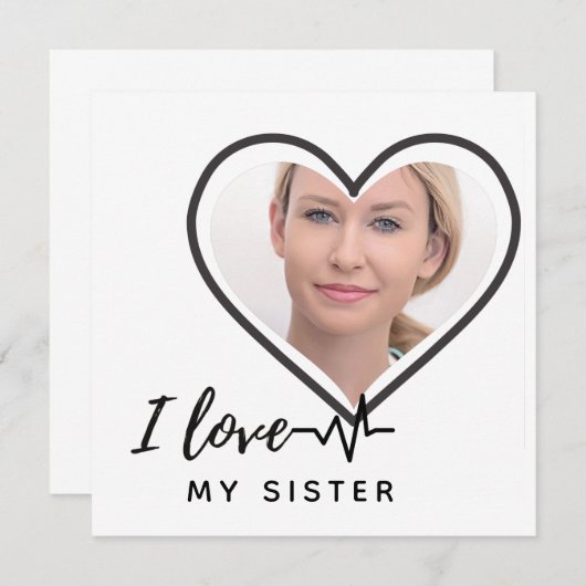 I Love My SISTER - Best Friend Personalized Gift (Front/Back)