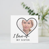 I Love My SISTER - Best Friend Personalized Gift (Standing Front)