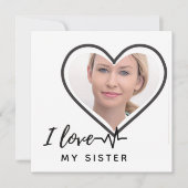 I Love My SISTER - Best Friend Personalized Gift (Front)