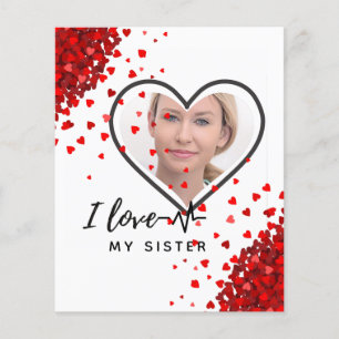 I Love My SISTER - Best Friend Personalized Gift Flyer