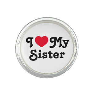 I love my sister ring