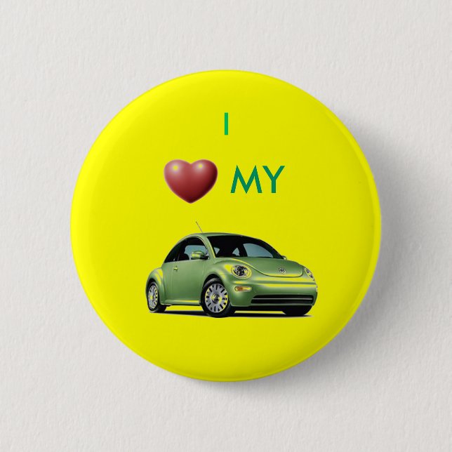 i love my slugbug pinback button (Front)