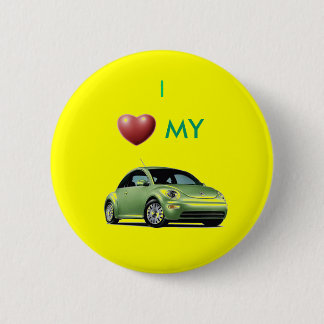 i love my slugbug pinback button