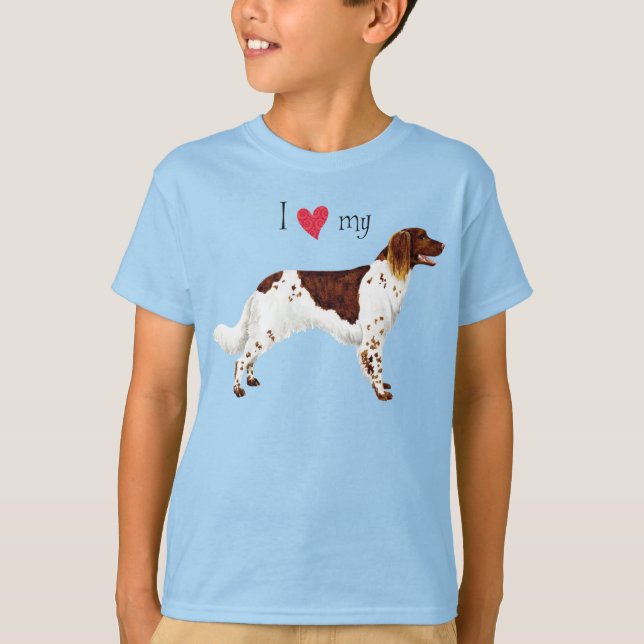 I Love my Small Munsterlander T-Shirt (Front)