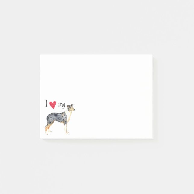 I Love my Smooth Collie Post-it Notes (Front)