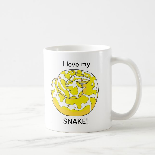 I love my Snake! Coffee Mug 2 (Right)