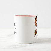 I Love My Snake (customize species name) Two-Tone Coffee Mug (Center)