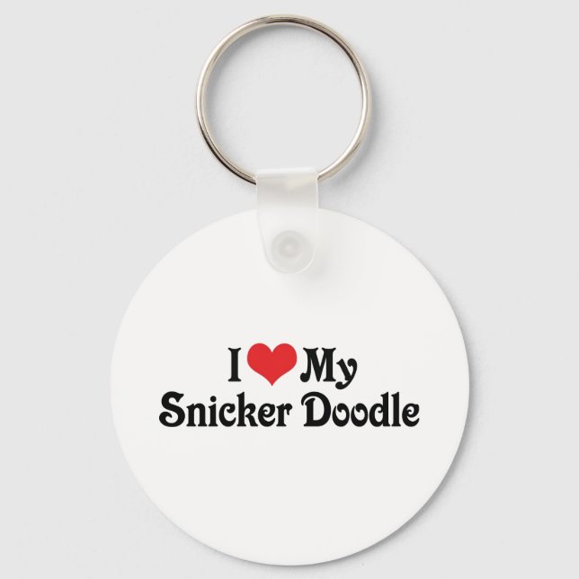 I Love My Snicker Doodle Keychain (Front)