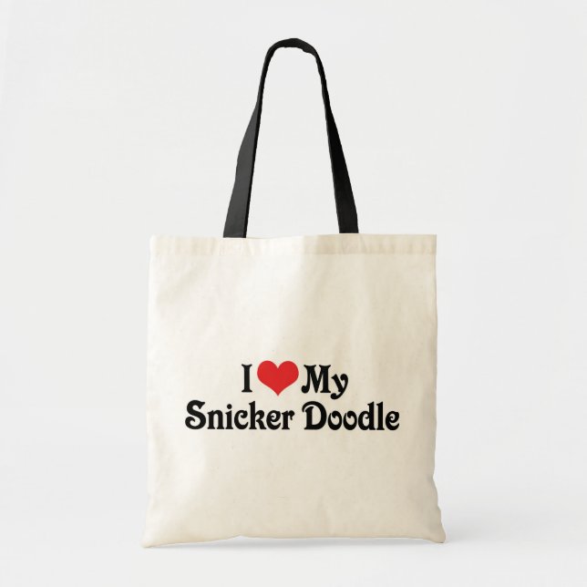 I Love My Snicker Doodle Tote Bag (Front)