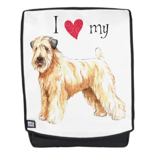 I Love my Soft Coated Wheaten Terrier Backpack