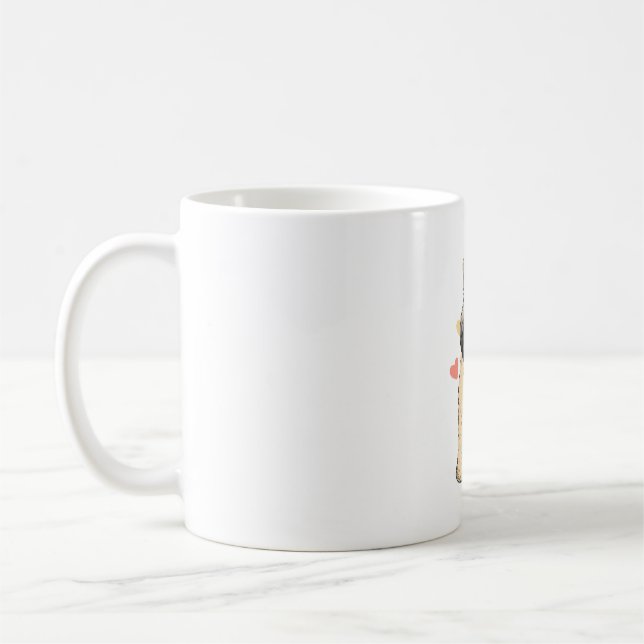 I Love My Soft Coated Wheaten Terrier Dog Heart Coffee Mug (Left)