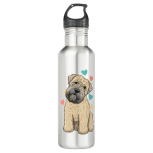 I Love My Soft Coated Wheaten Terrier Dog Heart Stainless Steel Water Bottle