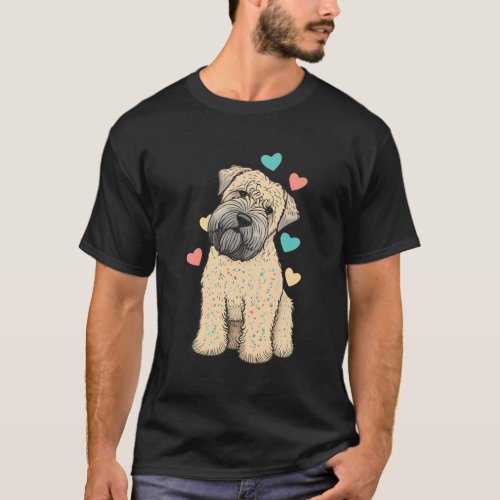 I Love My Soft Coated Wheaten Terrier Dog Heart T_Shirt