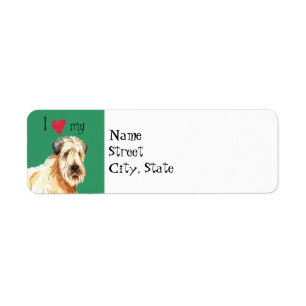 I Love my Soft Coated Wheaten Terrier Label