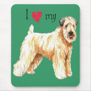 I Love my Soft Coated Wheaten Terrier Mouse Pad